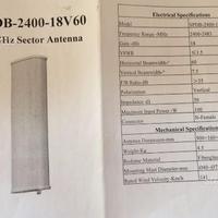 Antenna settoriale 2.4GHz-18V60 NUOVA