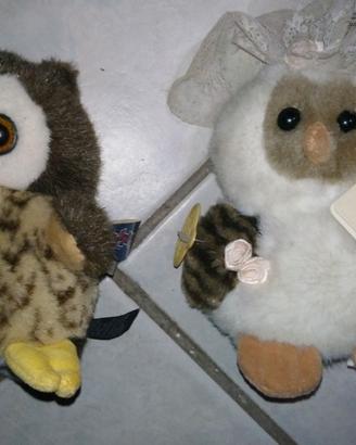 Peluche gufi - 8 pezzi