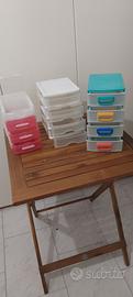 Tris mini cassettiere in plastica 