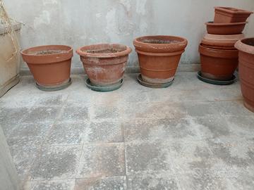 Set 5 vasi in terracotta