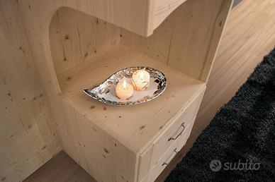 Armadio a ponte in abete massello, stile rustico