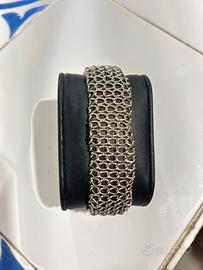 Bracciale acciaio-pelle