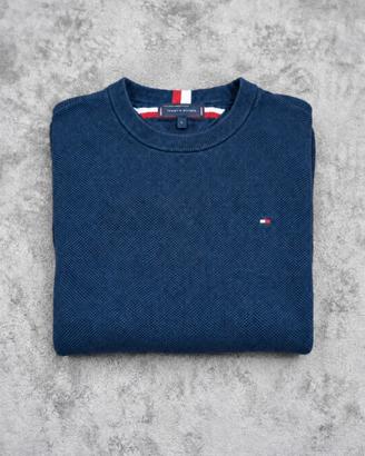 Tommy Hilfiger maglione uomo S blu navy in cotone 