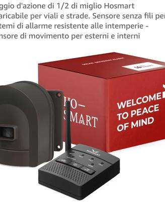 Allarme con sensore dì movimento