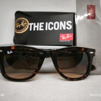 Ray-Ban RB2140 Wayfarer 902/51 polished tortoise