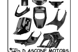 Kit carene booster 4 NERO LUCIDO E 4 GREZZE 8 pezz