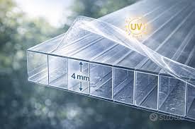 Lastre foglio policarbonato alveolare 4mm 2,10x6 m