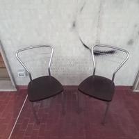 4 sedie in legno e plastica