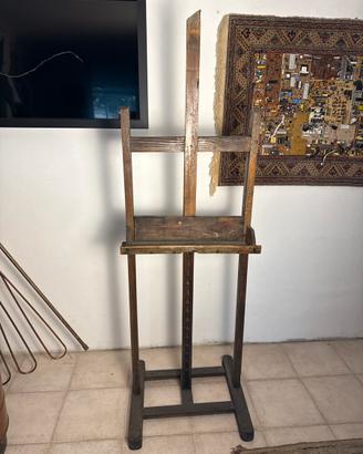 Cavalletto da studio in legno per pittura
