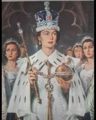 vecchia rivista Incoronazione Elisabetta II