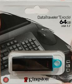 Chiavetta USB Kingston 64GB 3.2 NUOVA