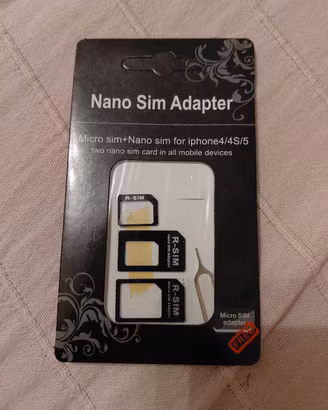 ADATTATORE NANO SIM 4 IN 1 Smartphones