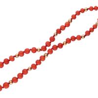 Collana in corallo di Sciacca con distanziatori in