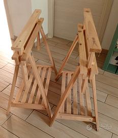 cavalletti in legno nuovi