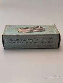 Kit Medico Vintage Bollisiringa Inox in Vetro+Aghi