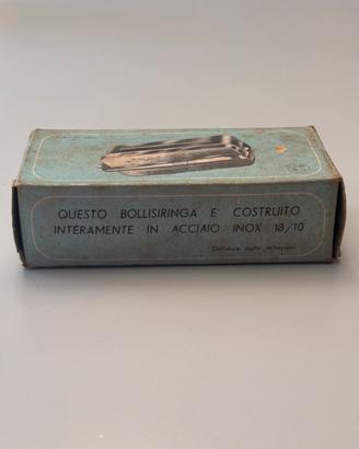 Kit Medico Vintage Bollisiringa Inox in Vetro+Aghi