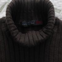 Maglione dolcevita marrone a costine - Taglia M/L