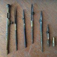 Set compassi vintage da disegno tecnico