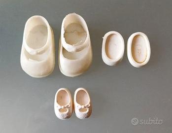 Lotto Scarpe Bambola vintage NO Furga NO Sebino