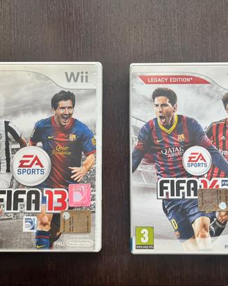 FIFA13 e FIFA14 per WII