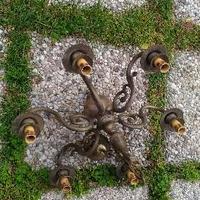 Lampadario in bronzo fine anni '60