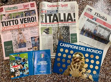 Mondiali Italia 2006 del mondo gazzetta + medaglie