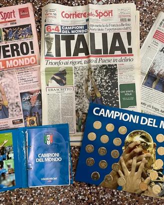 Mondiali Italia 2006 del mondo gazzetta + medaglie