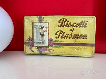 Scatola di latta Plasmon anni 50