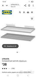 Scolapiatti per pensile Ikea 80x35