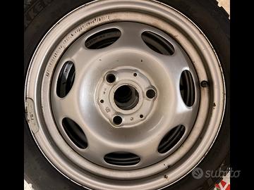 Cerchi acciaio Smart 451 e pneumatici