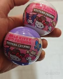 2 palline hello Kitty western charms 
