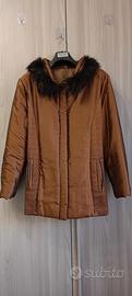 Giubbotto Vintage donna con pelliccia taglia XL Gi