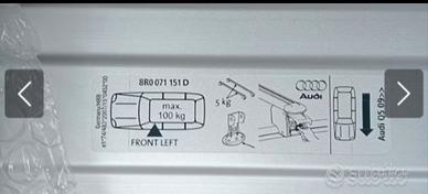 Barre porta tutto audi Q5/SQ5 Originali MAI USATI