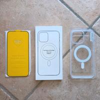 Cover MagSafe + Vetro protettivo iPhone 14 Pro Max