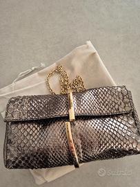 Pochette in rettile Borbonese