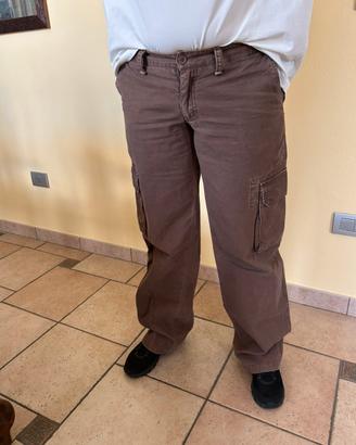 Pantaloni Marroni "S.C.O.U.T" con tasconi,Donna