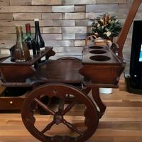 carrello bar portavivande anni 50/60 in legno mas