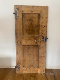 Porta antica in legno massello