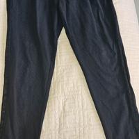 pantaloni xl con riga di raso laterale