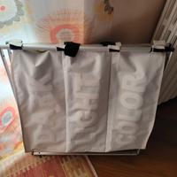 portabiancheria con tre settori