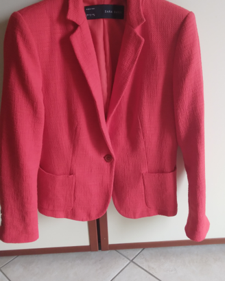 Giacca Zara donna rosso corallo