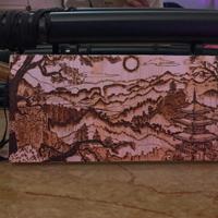 PAESAGGIO GIAPPONESE SU LEGNO