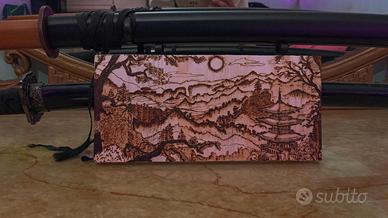 PAESAGGIO GIAPPONESE SU LEGNO