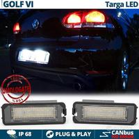 Luci Targa LED per VW Golf 6 Placchette Canbus