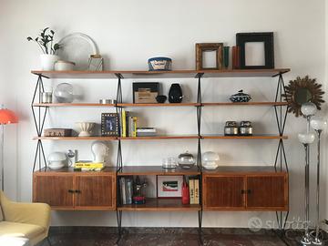 Libreria stile svedese modernariato anni 60