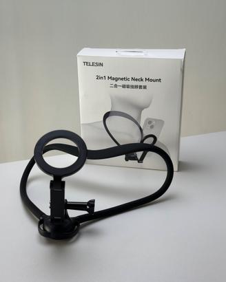 Supporto smartphone e GoPro | Magnetic Neck Mount
