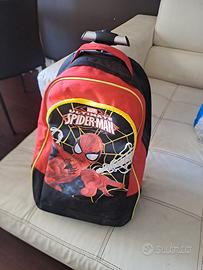 zaino trolley scolastico  spiderman