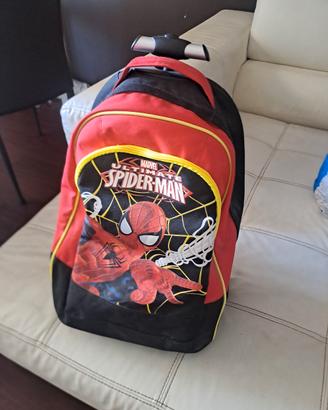 zaino trolley scolastico  spiderman
