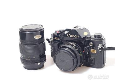 FOTOCAMERA ANALOGICA CANON A-1 + 50 1.8 + 135 2.8.
