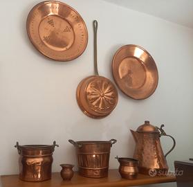 oggettistica per  cucina in rame 